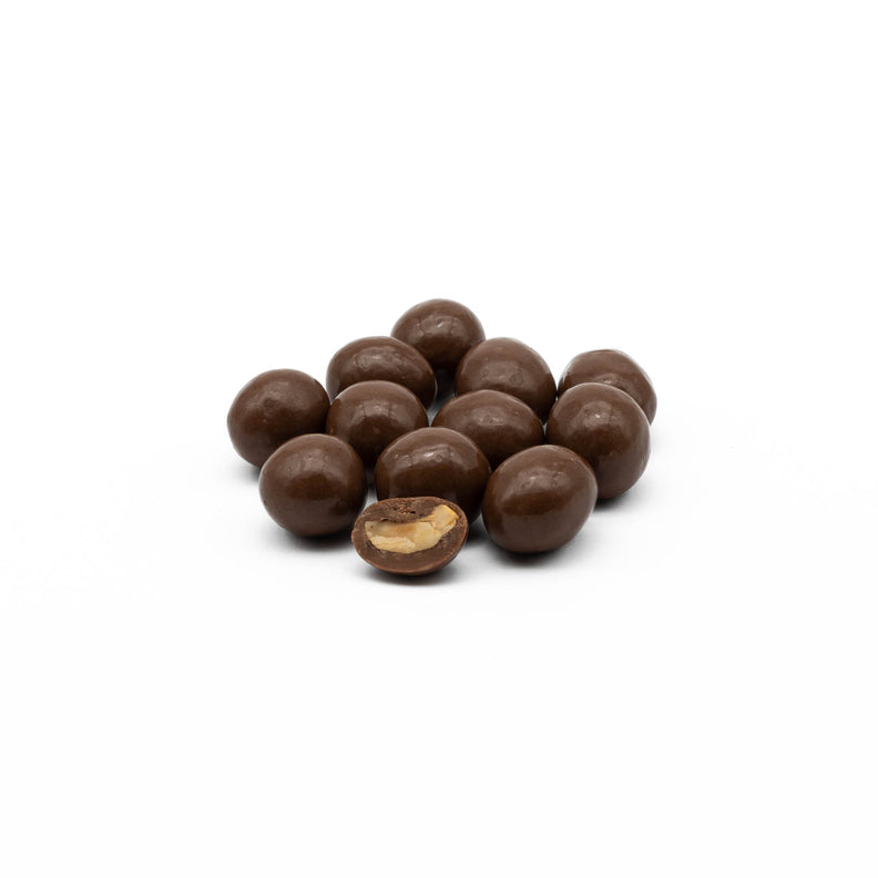 Peanuts roasted coated in chocolate